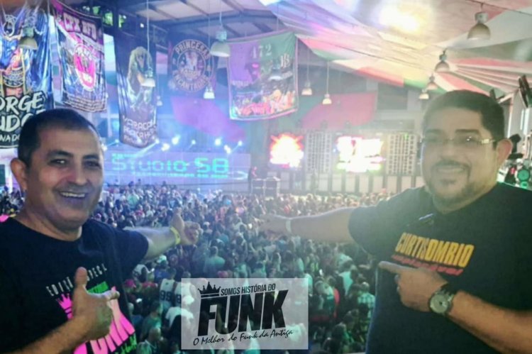 Os empresários Reginaldo Hermínio da equipe de som Curtisom Rio e Tojão da equipe Espião Shock de Monstro