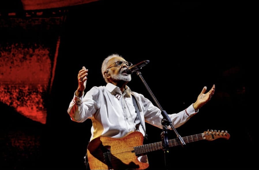 Gilberto Gil em show Foto: Ricardo Stuckert
